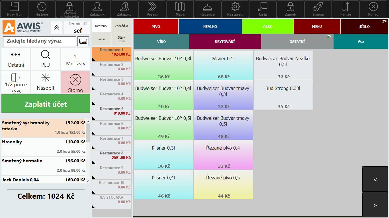 Pokladna Awis Gastro