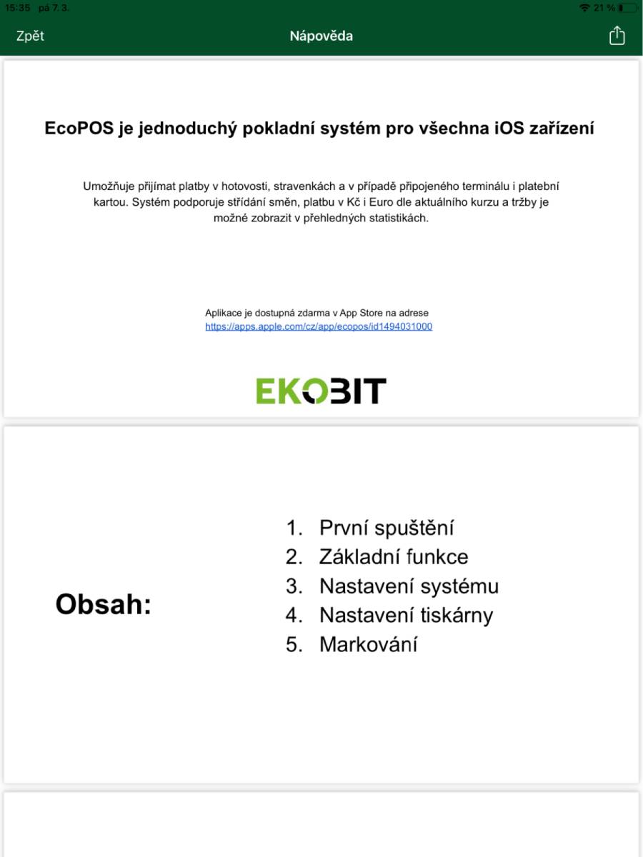 Nápověda k aplikaci